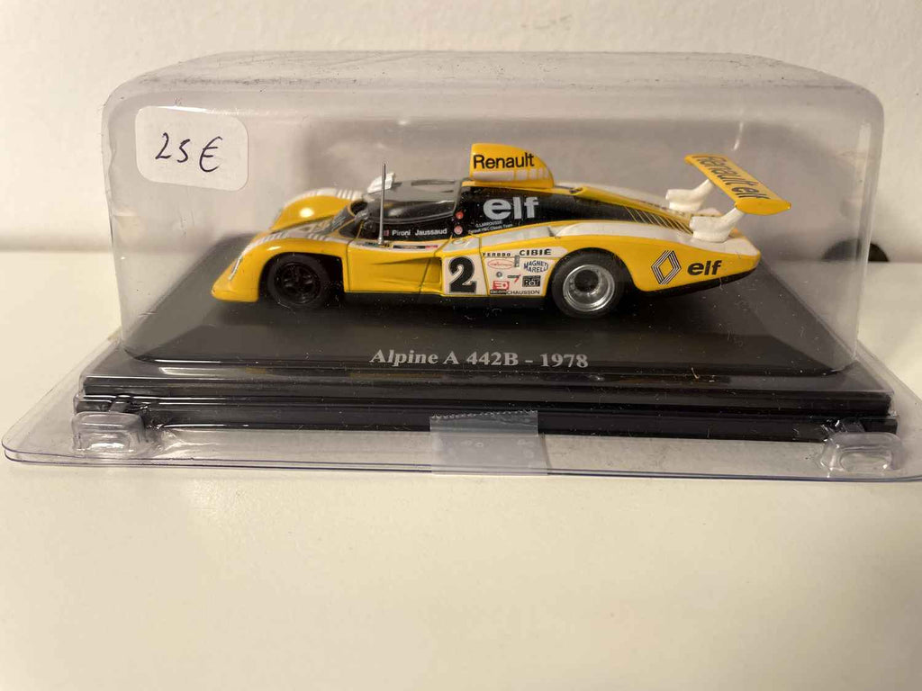 Renault Alpine A442B jaune, noire et blanche numéro 2 de 1978 (sous blister)