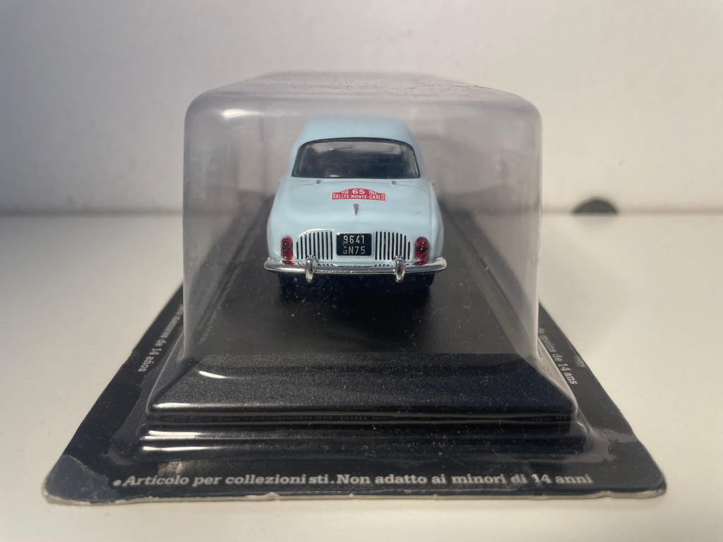 Renault dauphine bleue pâle numéro 65 - Rallye de Monté-Carlo de 1958 (blister)