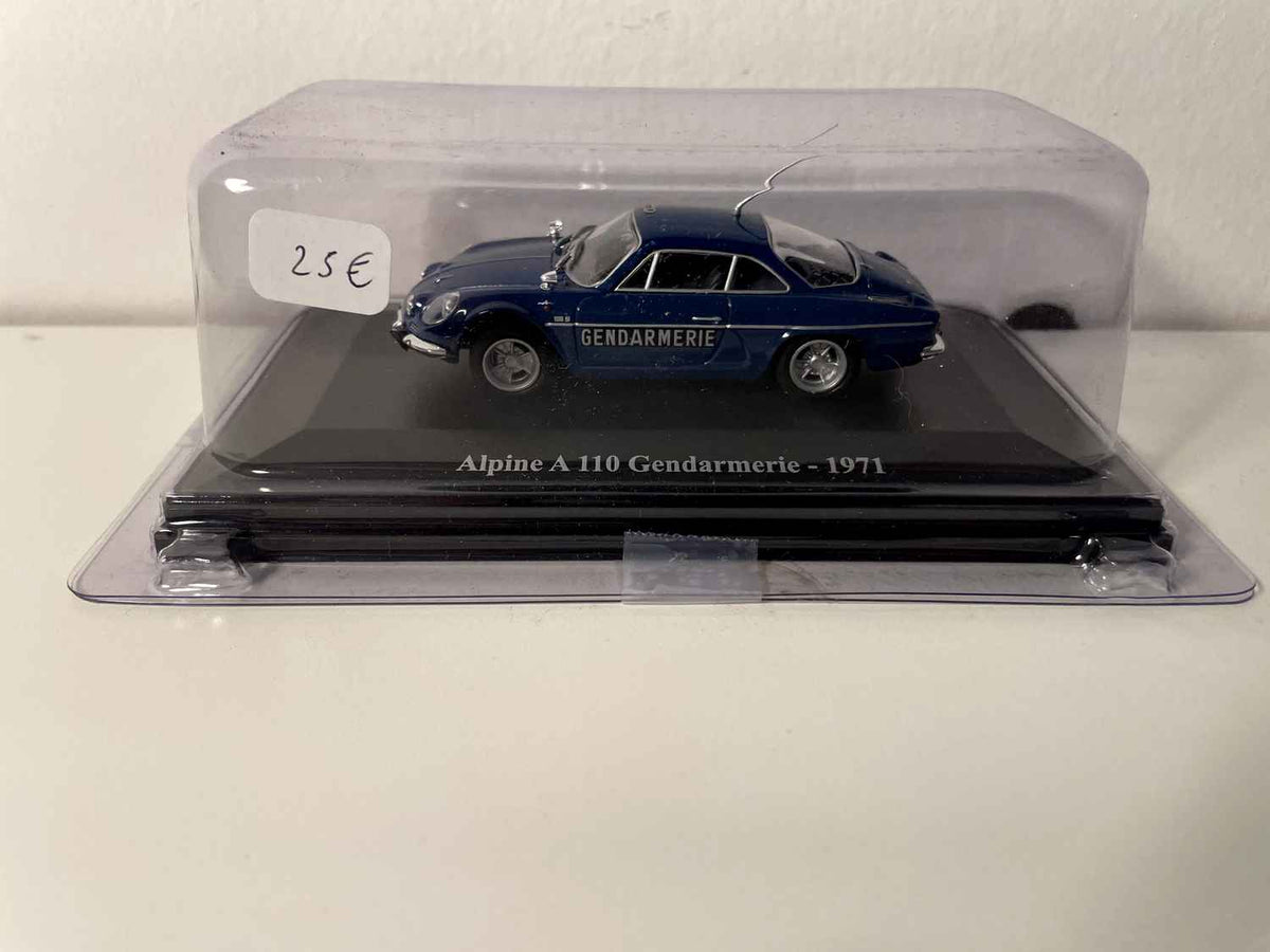 Renault Alpine A110 bleue de la gendarmerie de 1971 (sous blister)