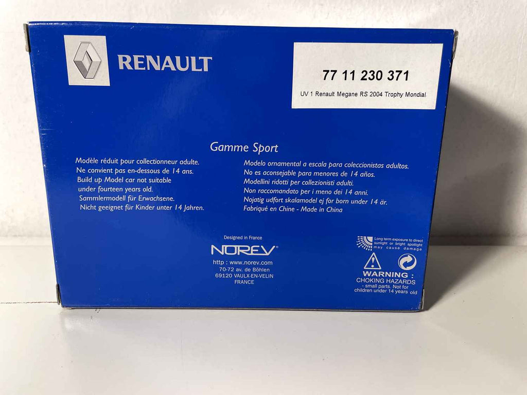 Renault Sport Mégane Trophy Geel (rechthoekige doos) - NOREV