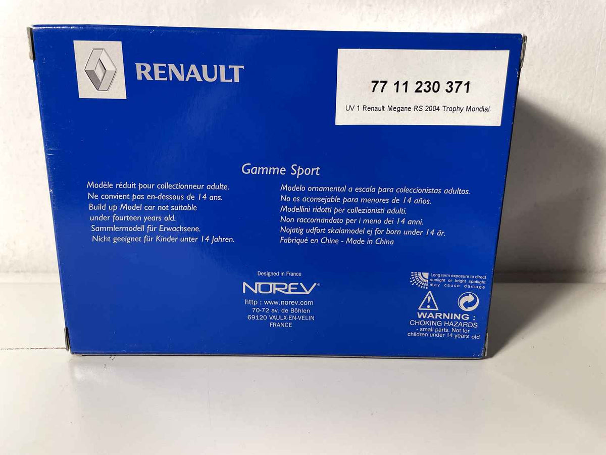 Renault Sport Mégane Trophy Geel (rechthoekige doos) - NOREV
