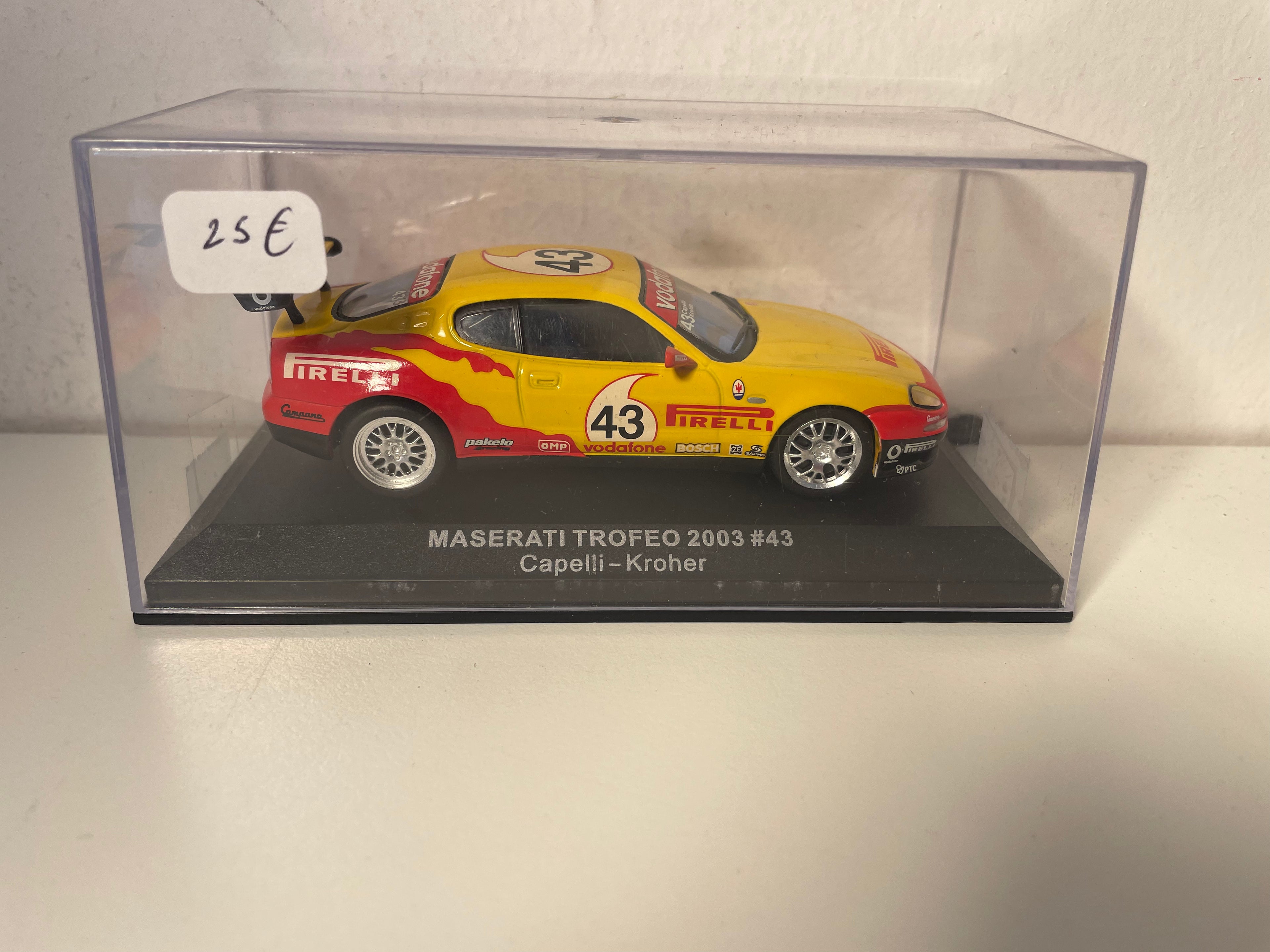 2003 yellow and red Maserati Trofeo (Number 43)