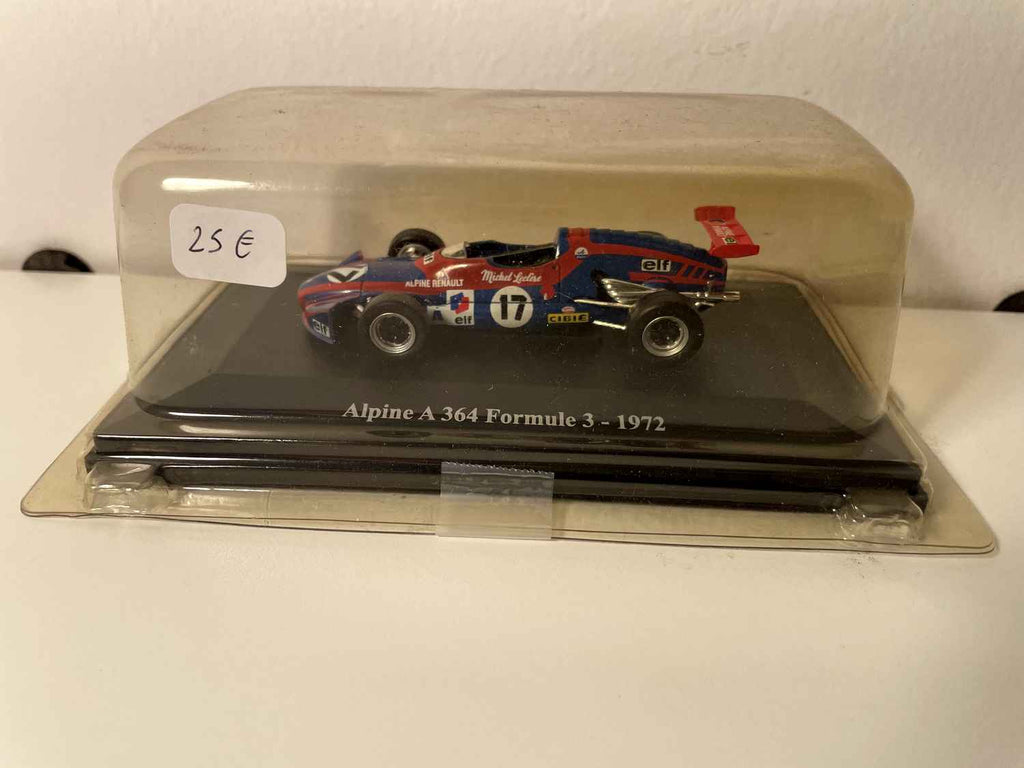 Renault Alpine A364 Formule 3 bleue et rouge foncée numéro 17 de 1972 (sous blister)