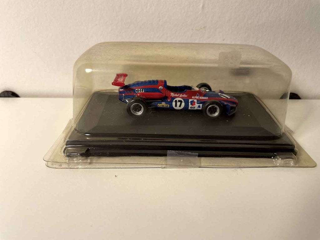Renault Alpine A364 Formule 3 bleue et rouge foncée numéro 17 de 1972 (sous blister)