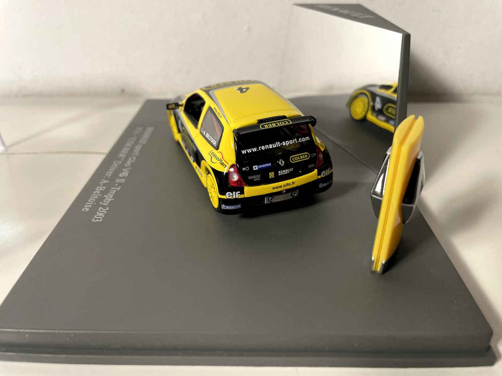 Renault Sport Clio V6 II - Trophy 2003 żółto-czarna numer 4 "COLBER" (pudełko prostokątne) - Universal Hobbies