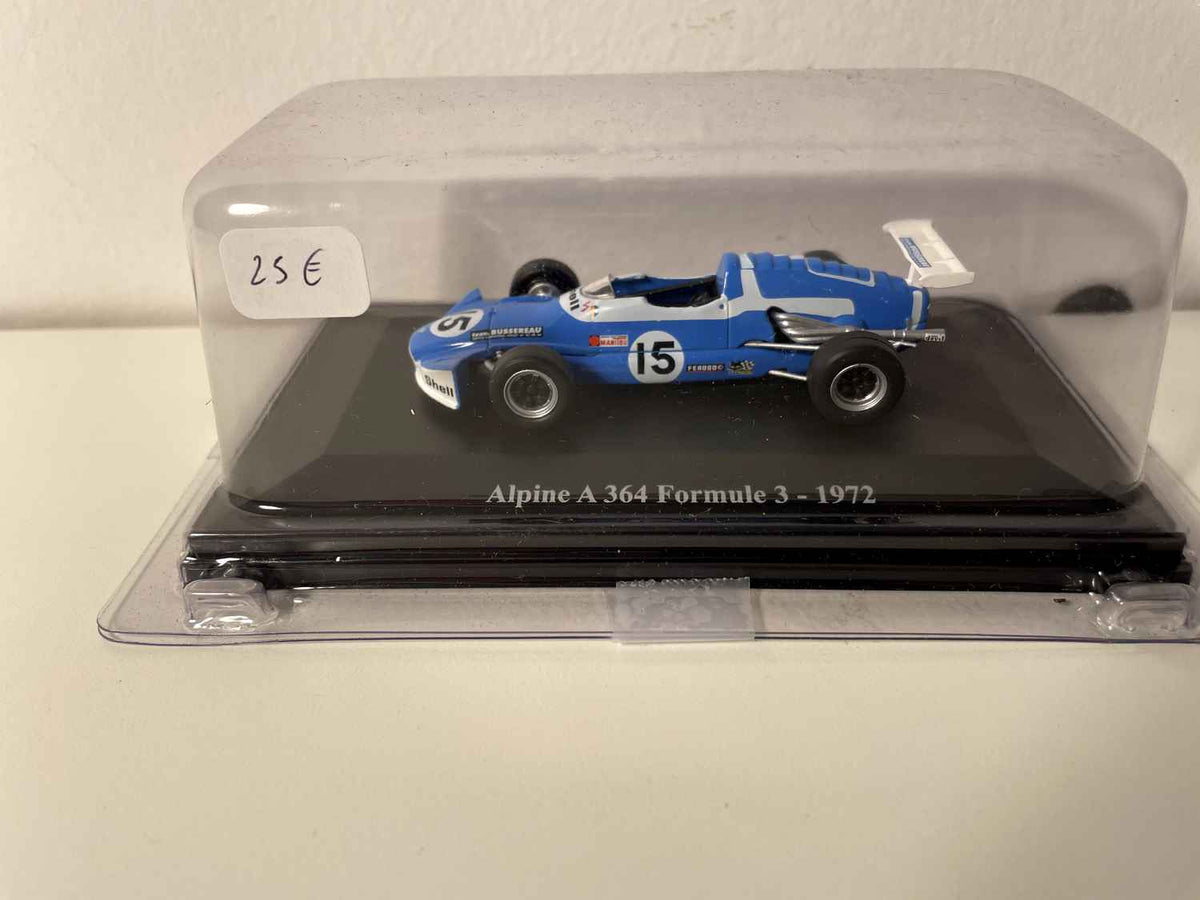 Renault Alpine A364 Formule 3 bleue numéro 15 de 1972 (sous blister)