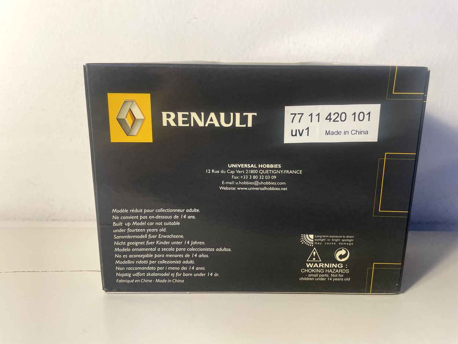 Renault Clio 2.0L 16V "WILLIAMS" dunkelblau (Rechteckbox) - Universal Hobbies