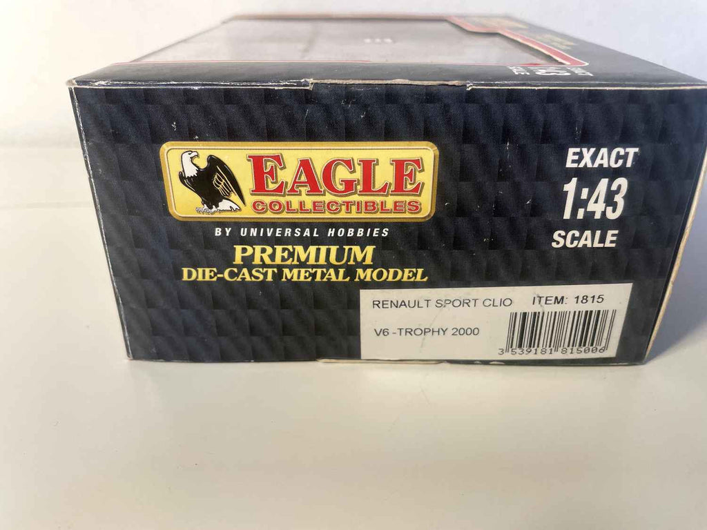 Renault Sport Clio Trophy "Renault Catalunya" gris y negro número 24 (caja rectangular) - EAGLE Collectibles por Universal Hobbies
