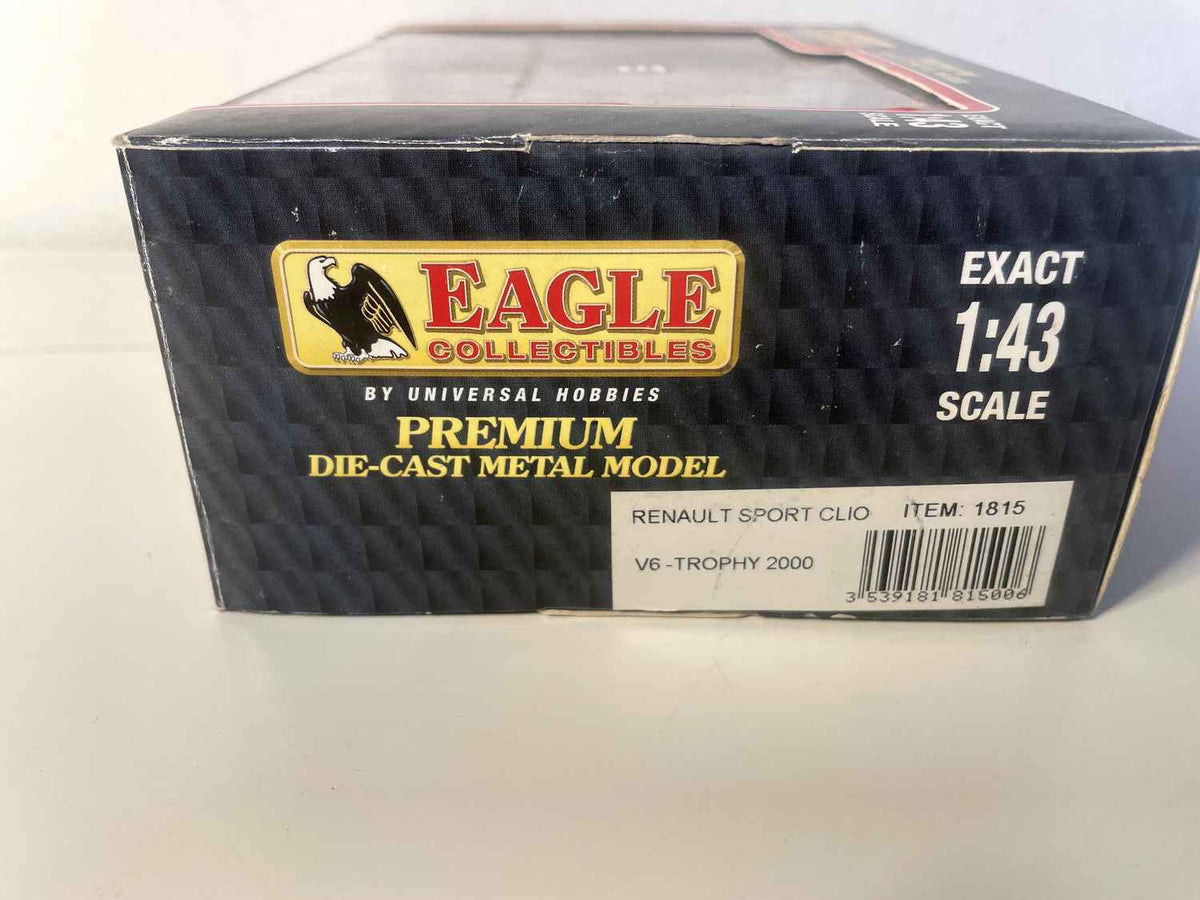 Renault Sport Clio Trophy "Renault Catalunya" gris y negro número 24 (caja rectangular) - EAGLE Collectibles por Universal Hobbies
