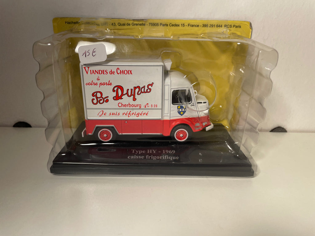Citroën type HY rouge et blanc de 1969 - caisse frigorifique B. Dupas Cherbourg
