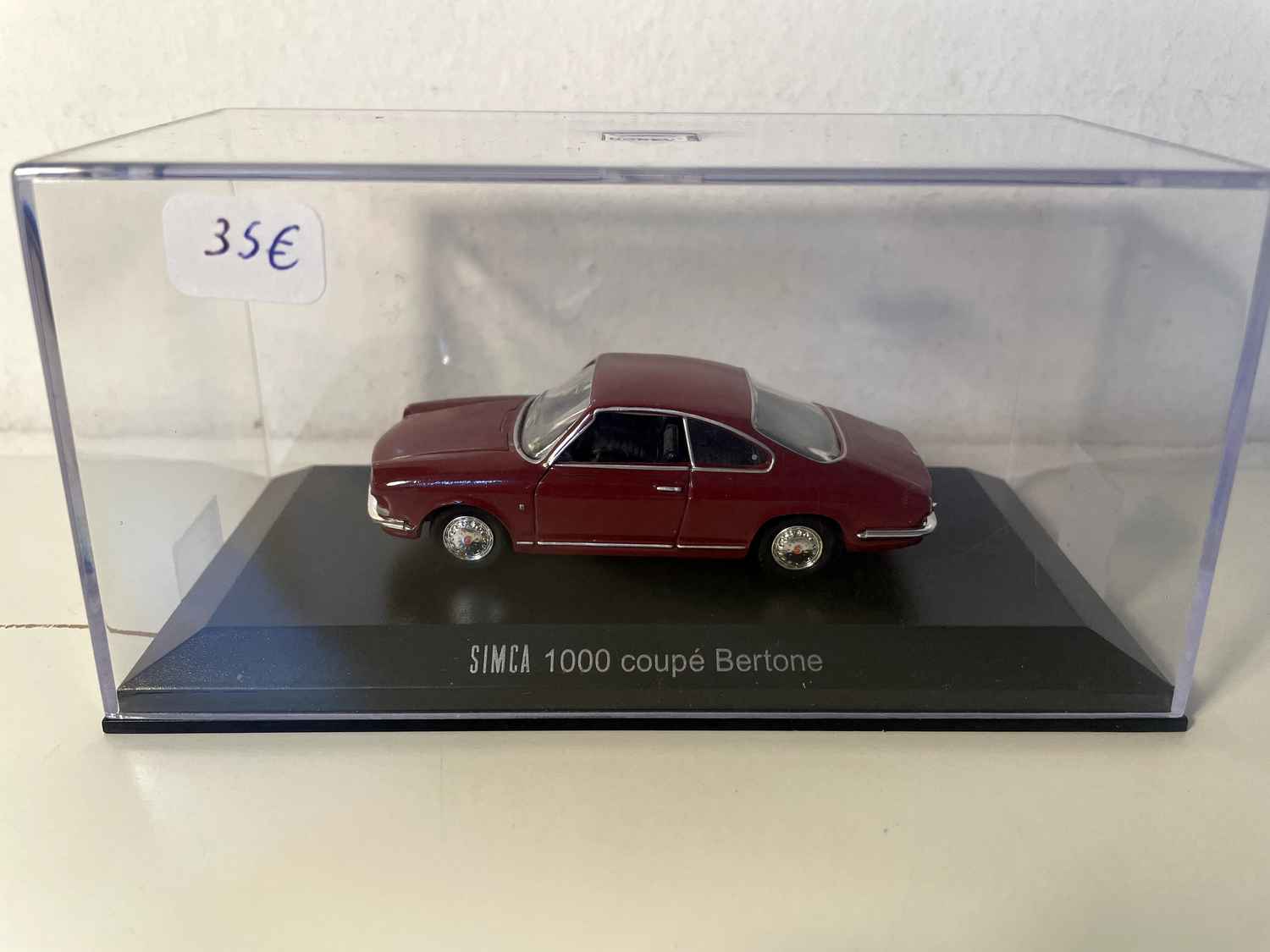 Simca 1000 coupé Bertone bordeaux - NOREV