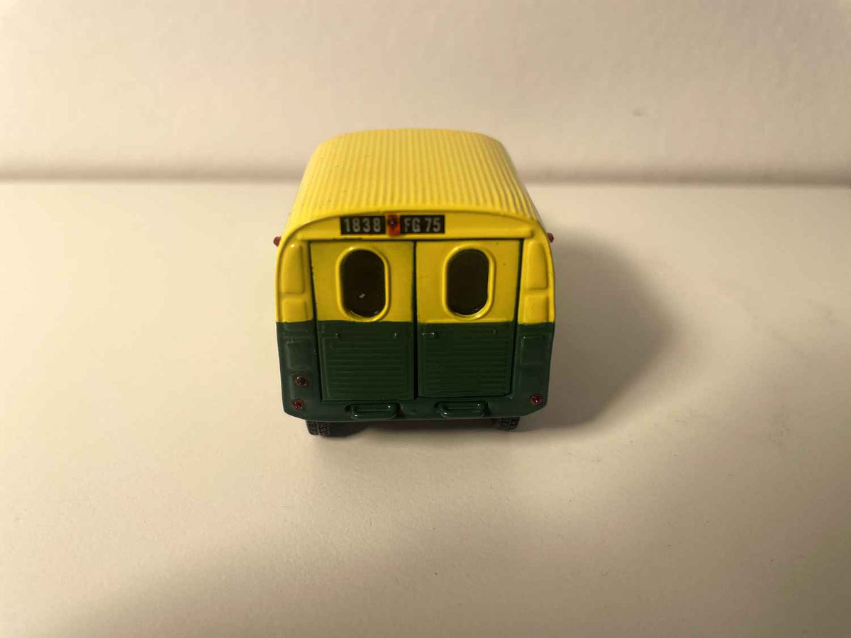 Citroën 2 CV AZU fourgonnette verte et jaune avec publicité Potages KNORR - Norev (sous blister)