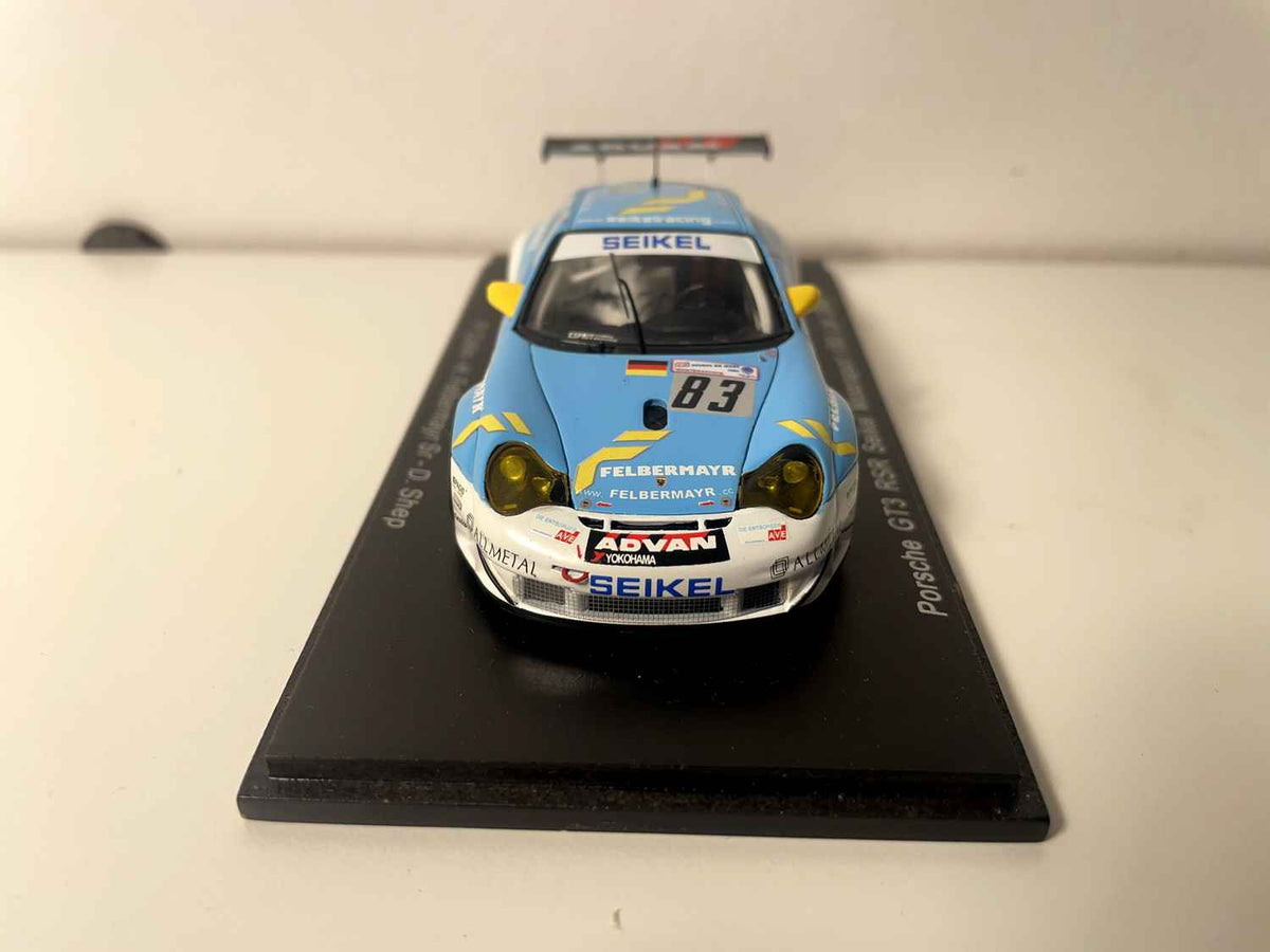 Porsche GT3 RSR Seikel Motorsport Blauw en Wit Nummer 83 - 2005 24 Uur van Le Mans - SPARK
