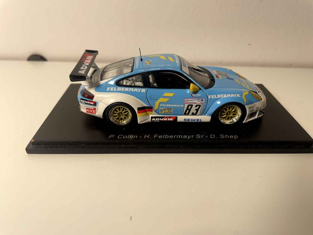 Porsche GT3 RSR Seikel Motorsport Blauw en Wit Nummer 83 - 2005 24 Uur van Le Mans - SPARK
