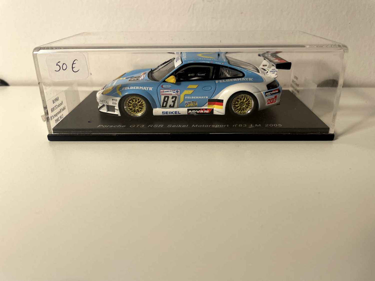 Porsche GT3 RSR Seikel Motorsport Blauw en Wit Nummer 83 - 2005 24 Uur van Le Mans - SPARK