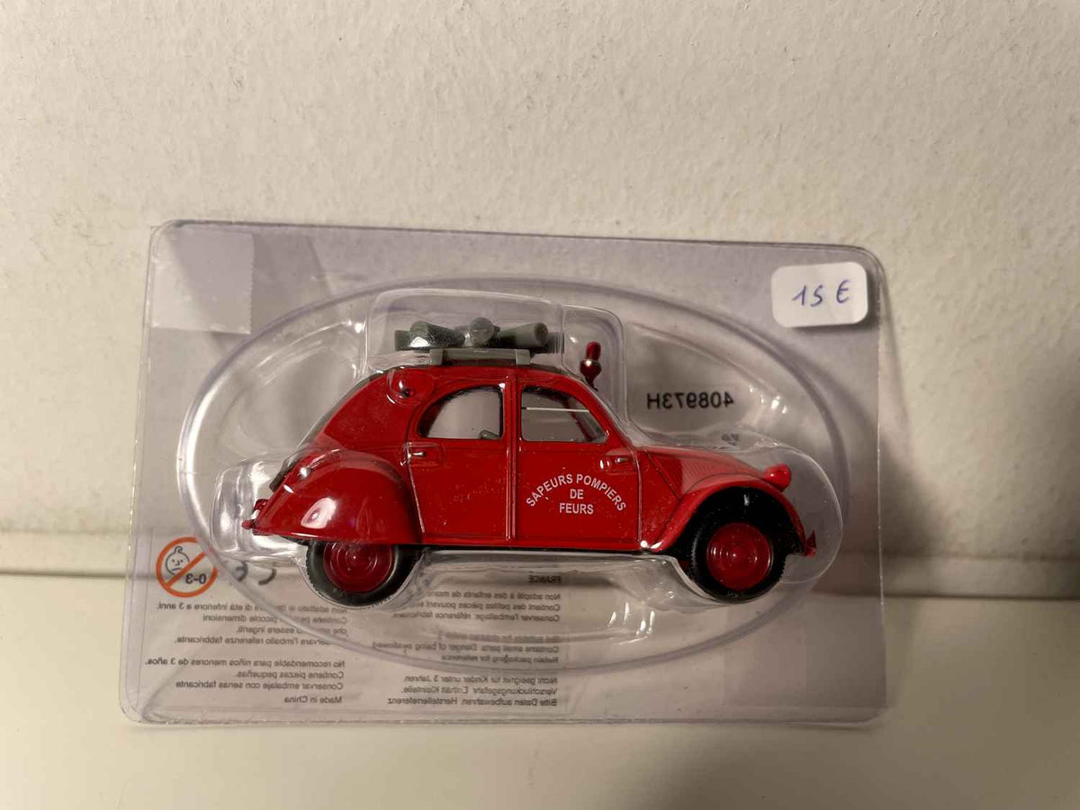 Citroën 2 CV POMPIERS avec sirène (blister)