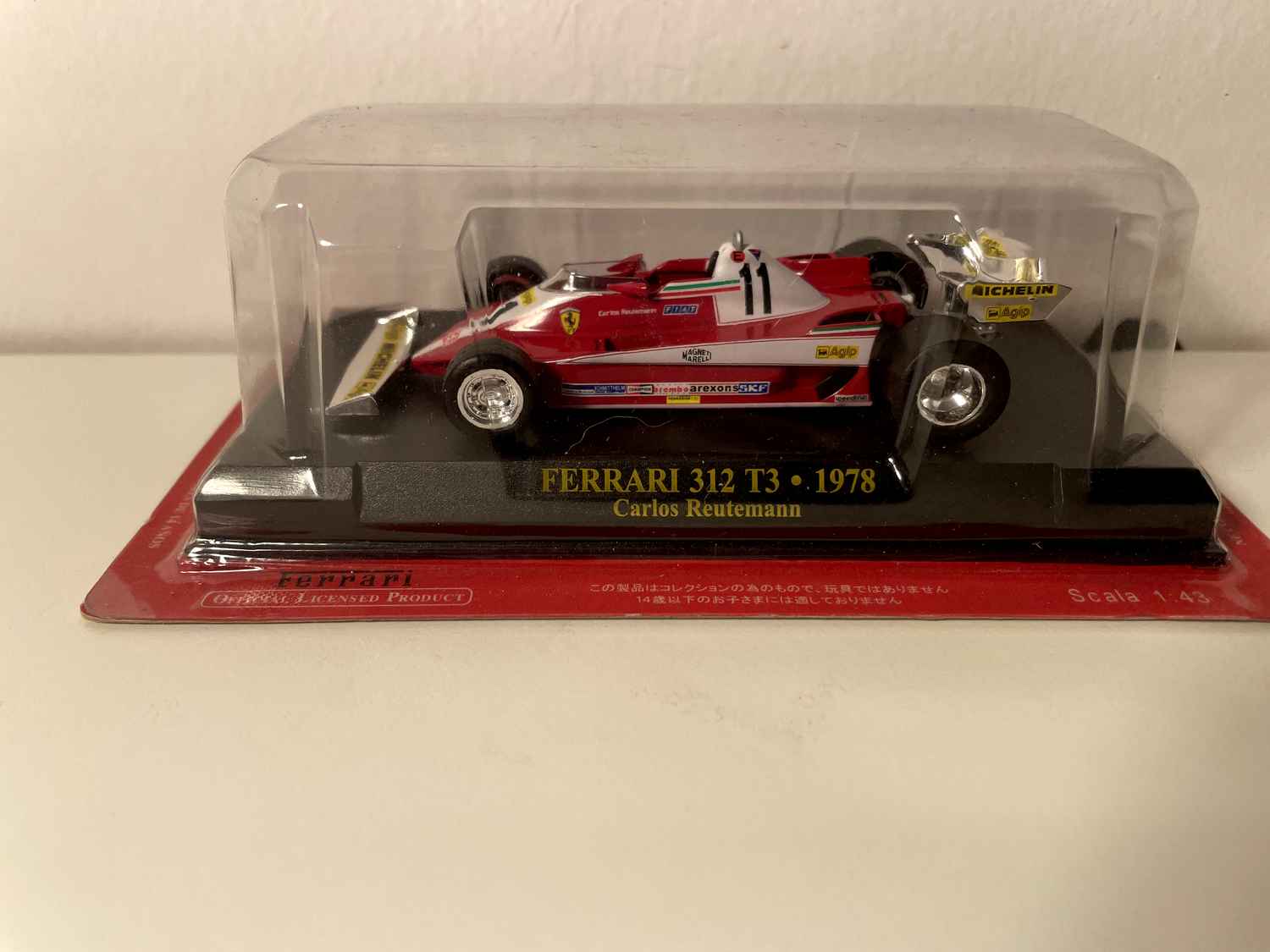 Ferrari 312 T3 rouge numéro 11 de 1978 - Formule 1 - Carlos Reutemann