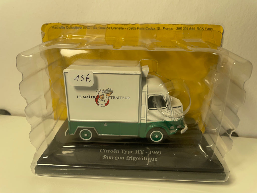 Citroën type HY blanc et vert de 1969 - fourgon frigorifique (le maître traiteur)