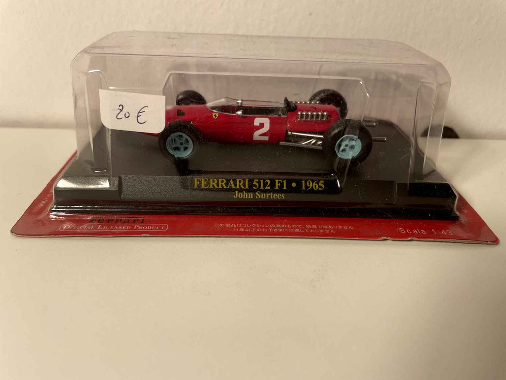 Ferrari 512 F1 rojo número 2 de 1965 - Fórmula 1 - John Surtees