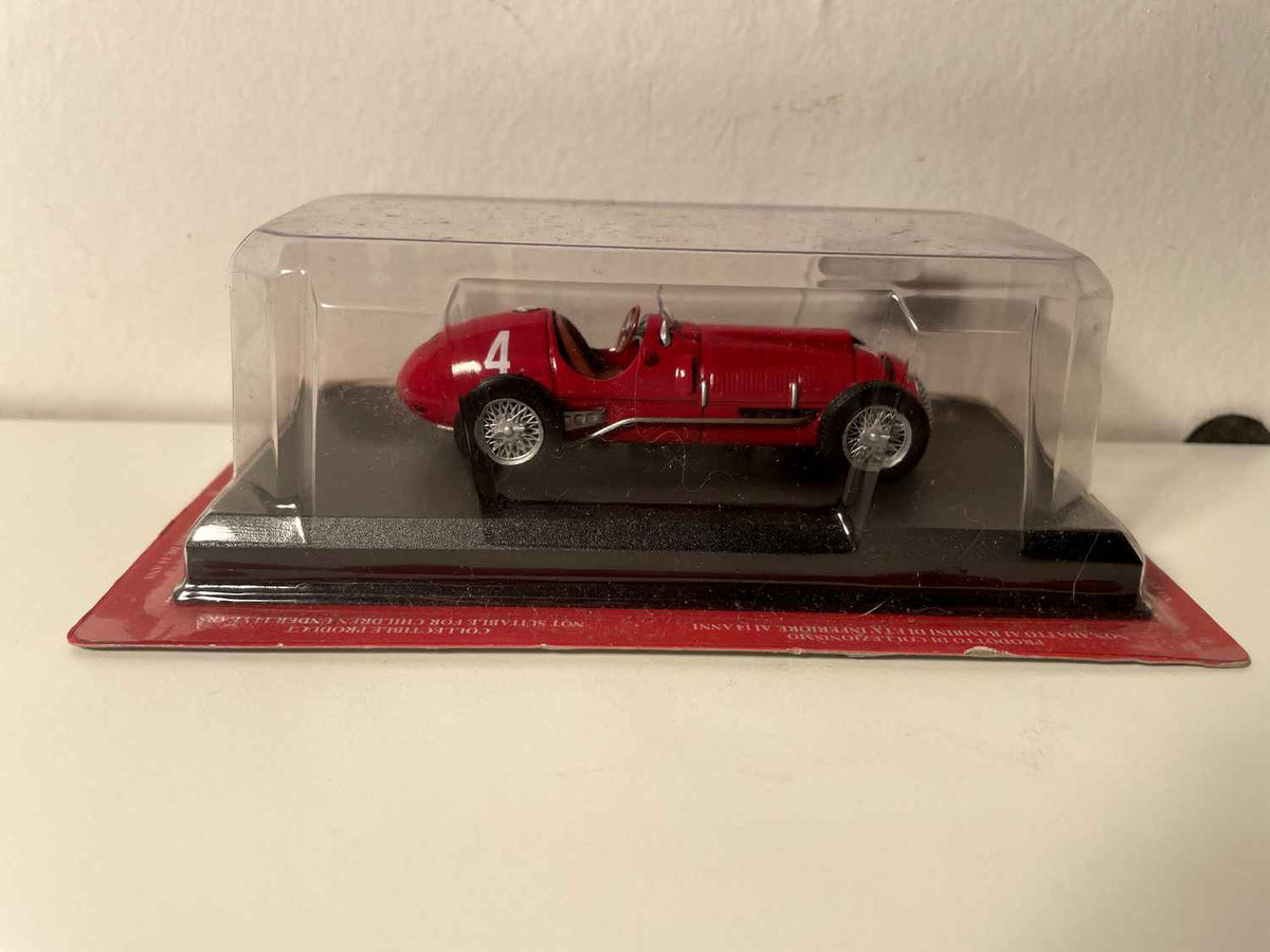 Ferrari 275 F1 vermelho número 4 de 1950 - Fórmula 1 - Alberto Ascari