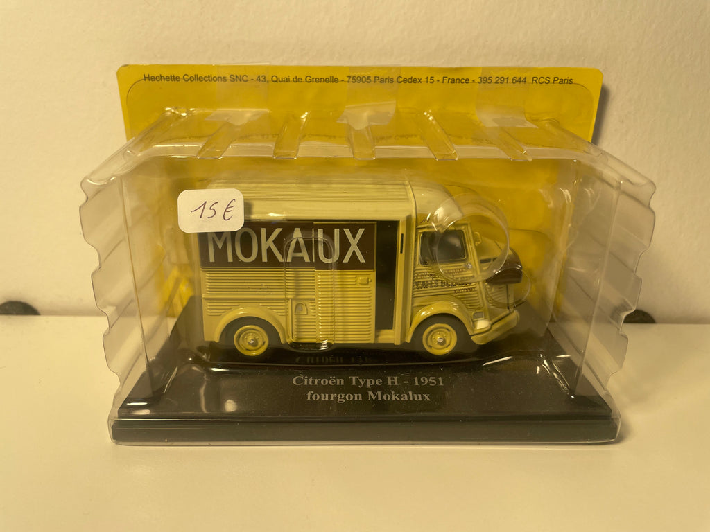 Citroën type H marron de 1951 - fourgon Mokalux (café) (manque un rétro)