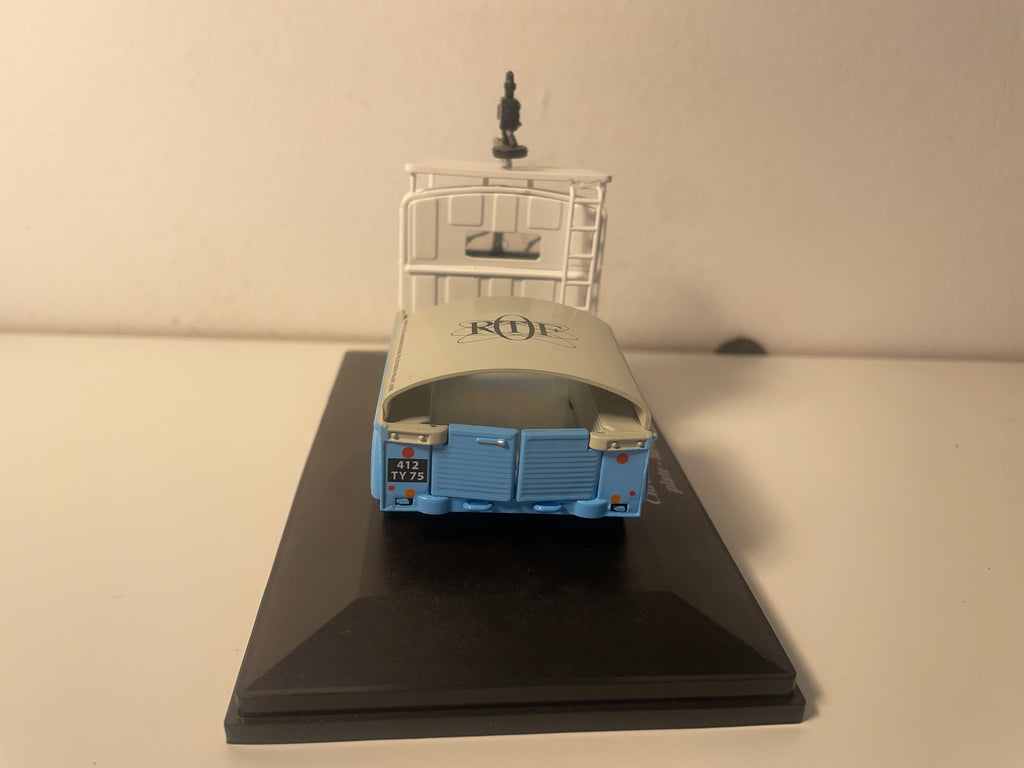 Citroën type HY bleu et gris de 1960 - plate-forme TV - ORTF (manque les 2 rétros)