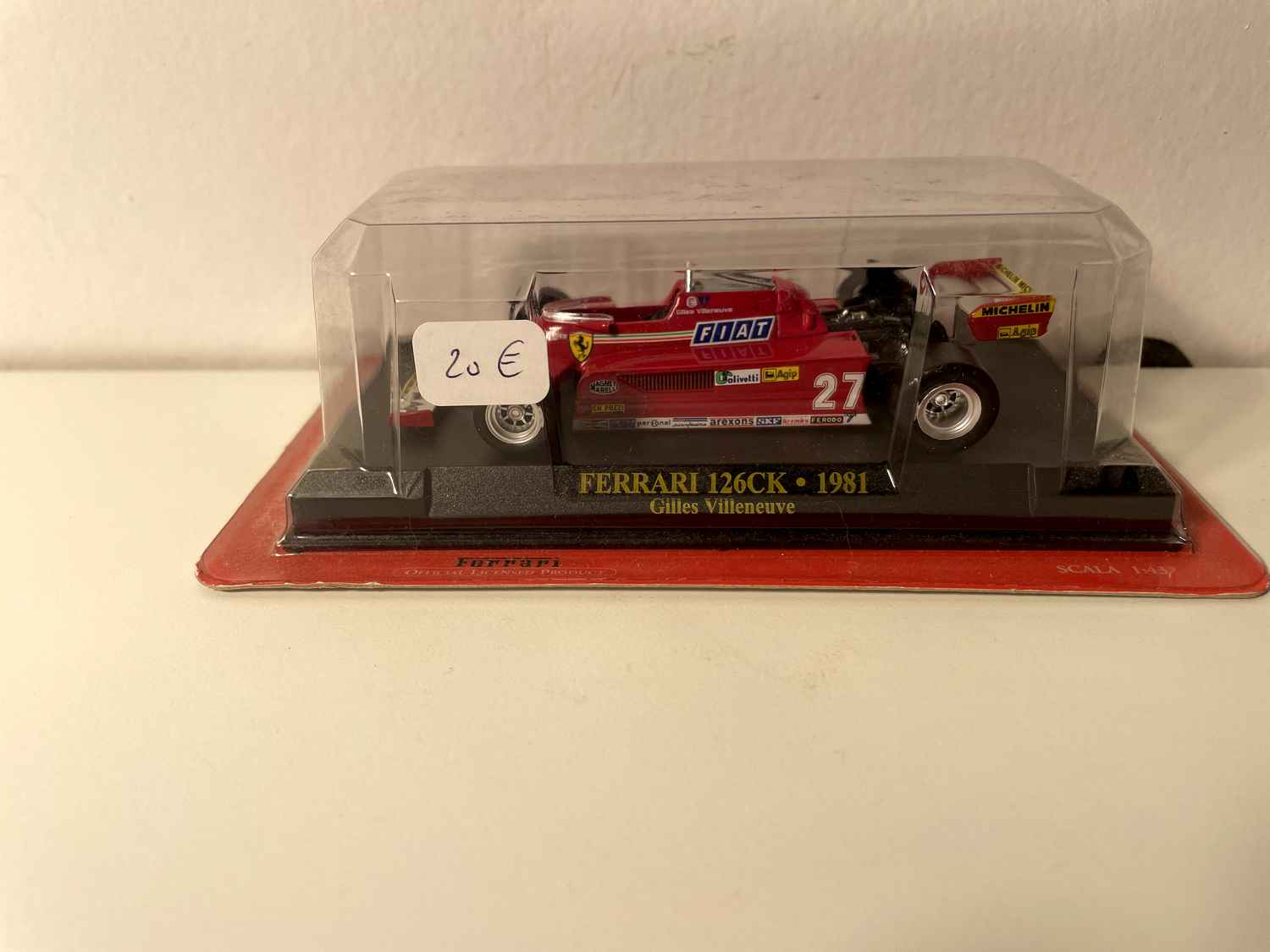 Ferrari 126CK rode nummer 27 van 1981 - Formule 1 (Altaya)