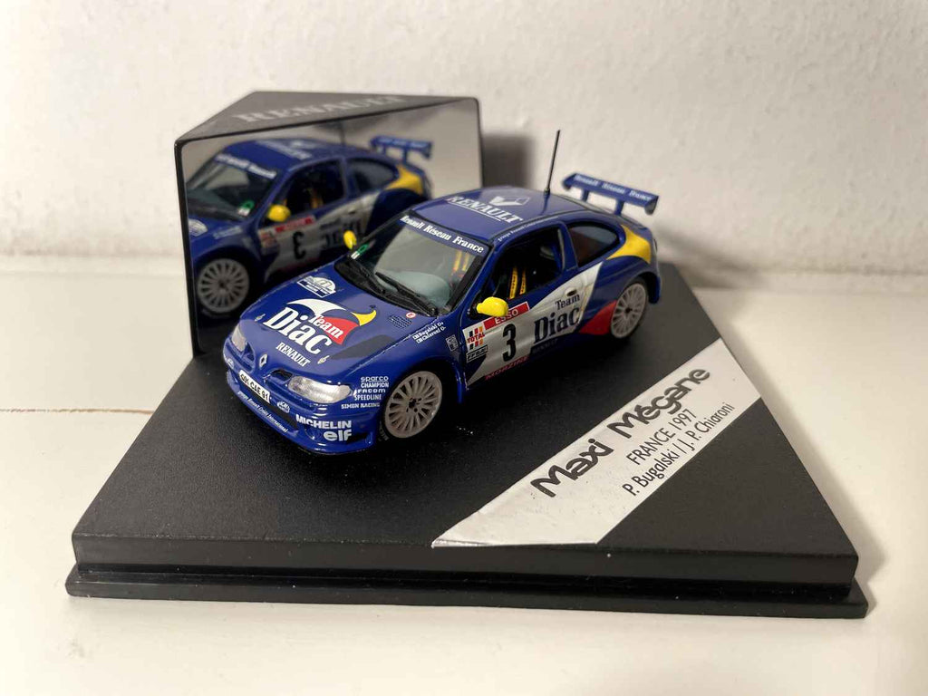 Renault Maxi Mégane blaue Nummer 3 Frankreich 1997 (quadratische Box) - Vitesse