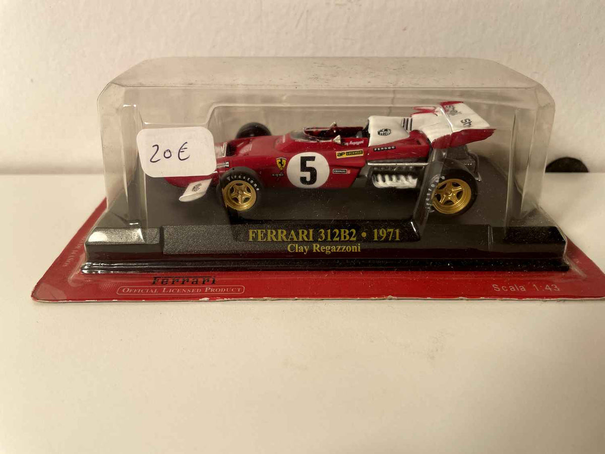 Ferrari 312B2 rouge numéro 5 de 1971 - Formule 1 - Clay Regazzoni (blister)