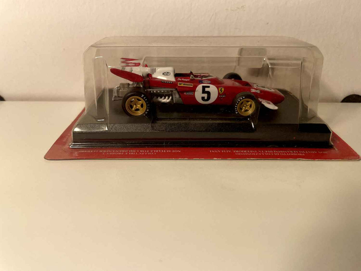 Ferrari 312B2 rouge numéro 5 de 1971 - Formule 1 - Clay Regazzoni (blister)