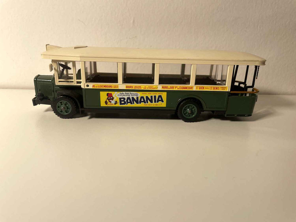 Autobus Renault TN 6C (autobus parigino) verde e beige del 1934 - SOLIDO fabbricazione francese
