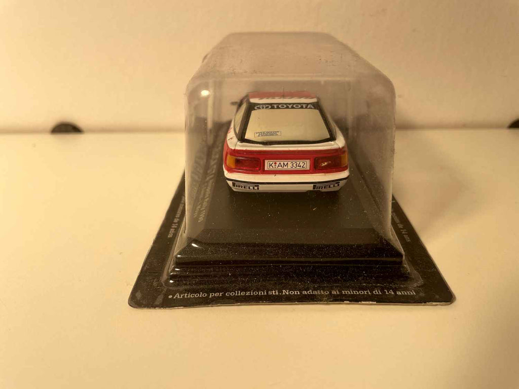 Toyota Célica GT4 blanche et rouge numéro 2 - rallye de l'Acropole de 1990 (blister)