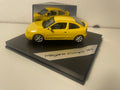 Renault Mégane Coupé 16V jaune - VITESSE (coffret boite carrée) avec boite en carton violette