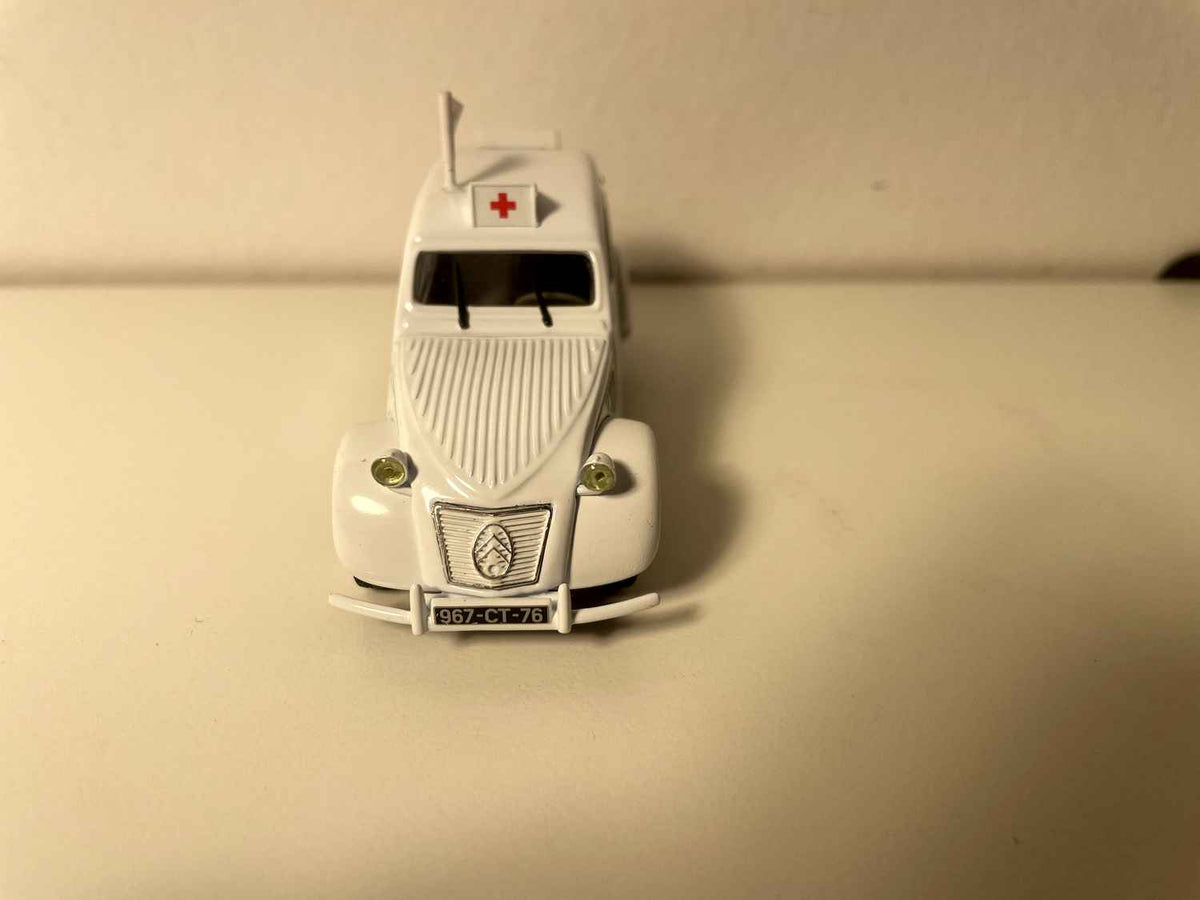 Citroën 2 CV A Weiß - Kommunale Ambulanz - Norev