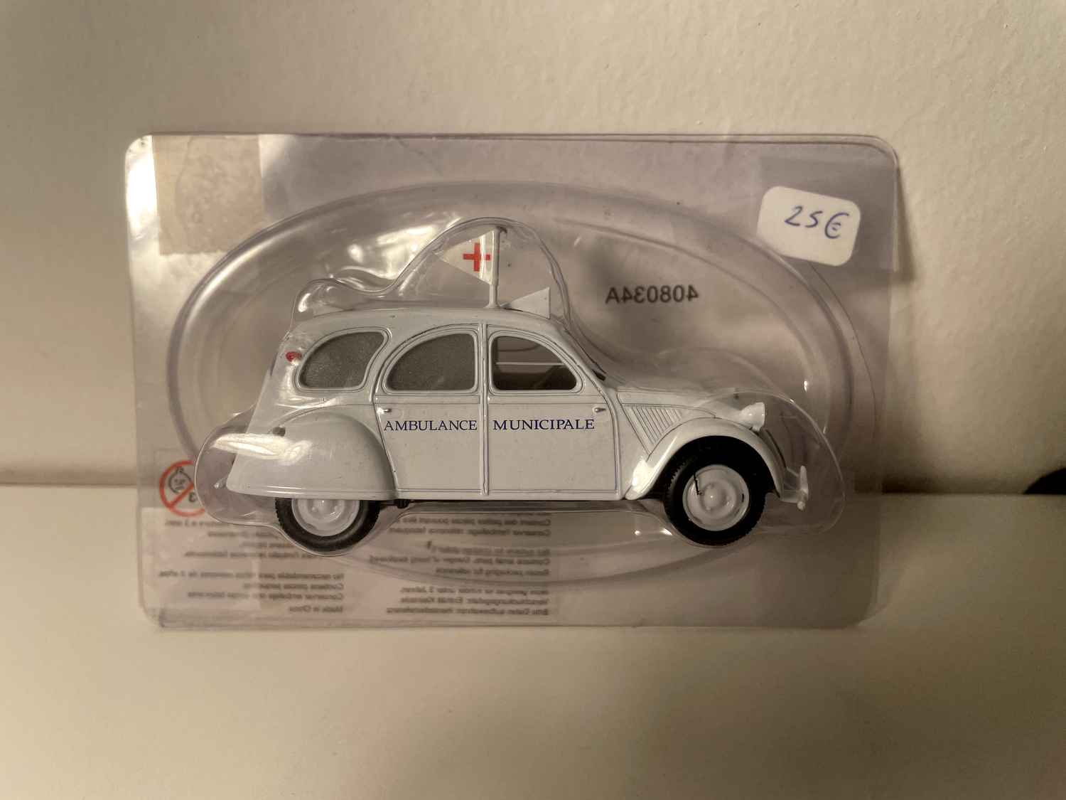 Citroën 2 CV A Weiß - Kommunale Ambulanz - Norev