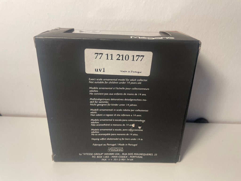 Renault Mégane Cabriolet RXI 2.0 16V bordeaux de 1999 - VITESSE (coffret boite carrée)