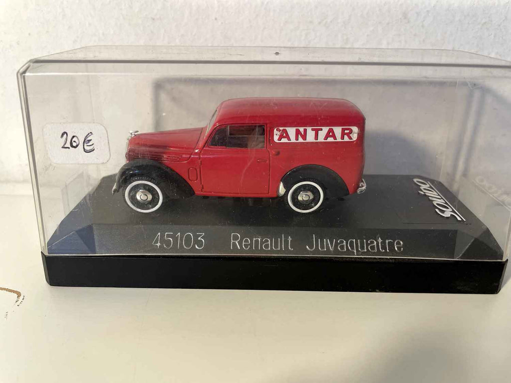 Renault Juvaquatre rouge ANTAR (Solido référence N°45103)