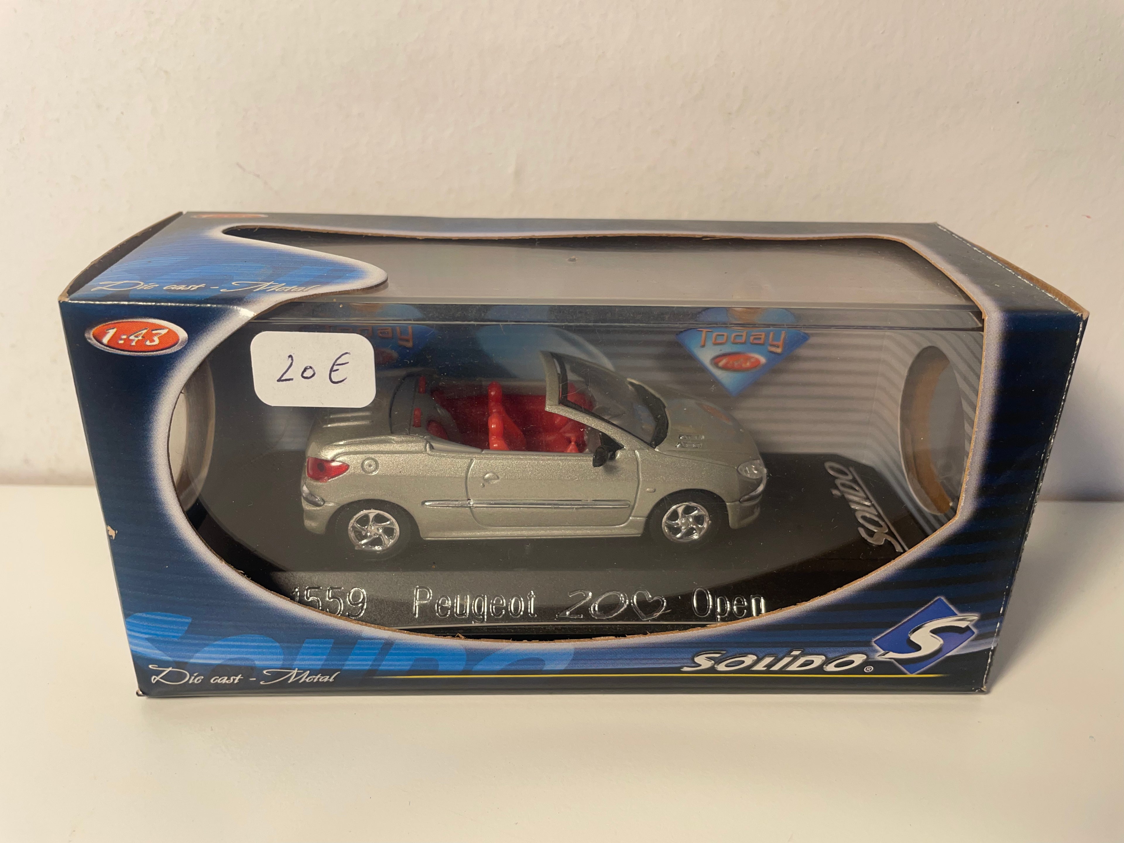 Peugeot 20 Coeur Open Grey - Solido Reference 1559