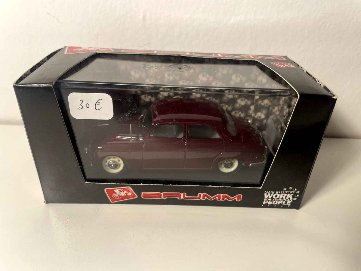 Fiat 1400B Polizia Stradale bordeaux de 1956 - BRUMM référence R307