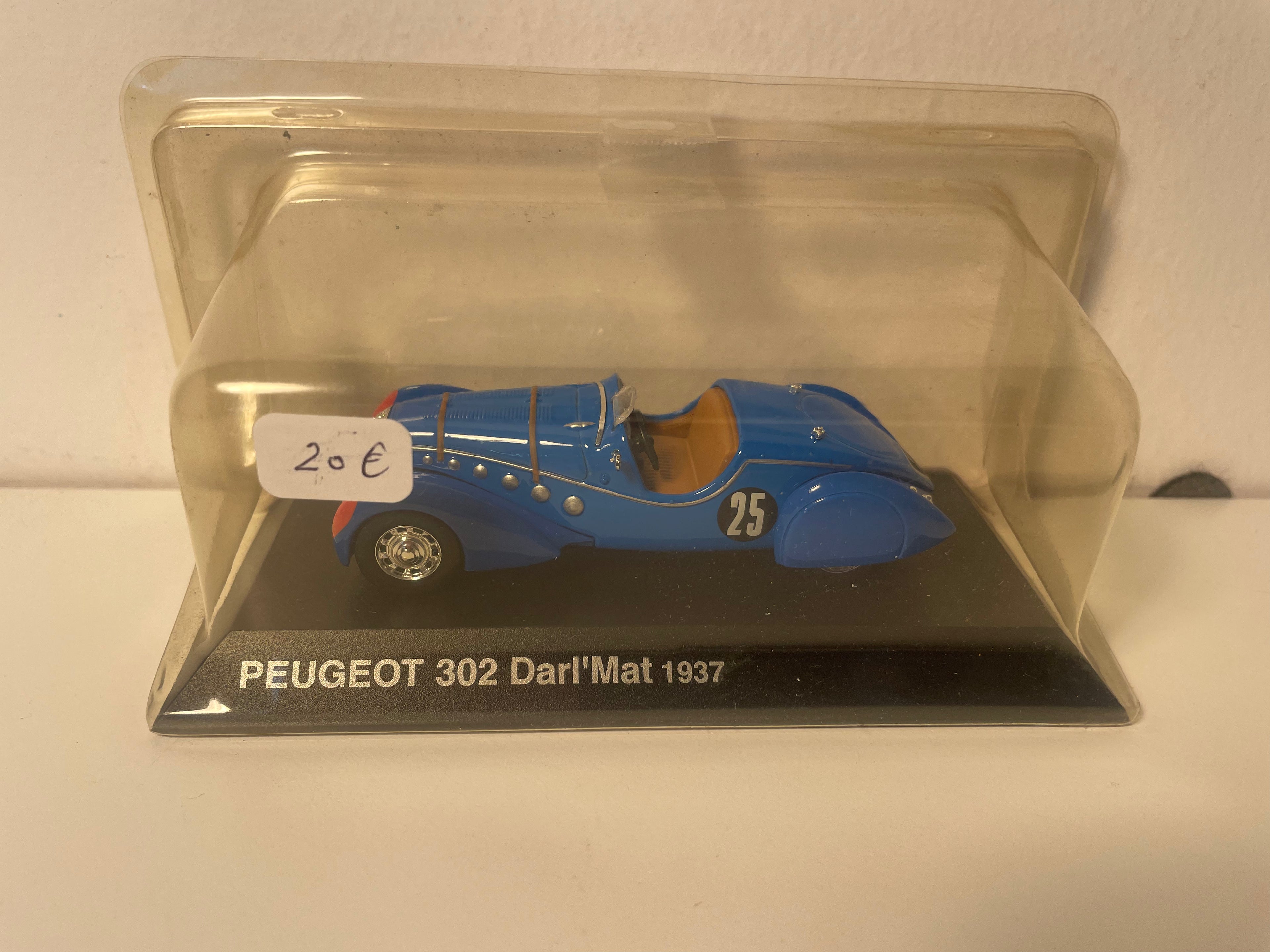 Peugeot 302 Darl'Mat bleue claire de 1937 (sous blister)