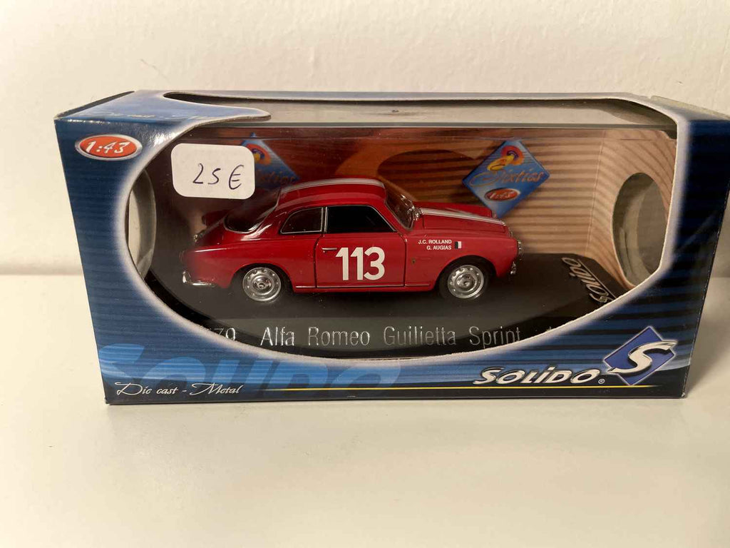 Alfa Roméo Giulietta Sprint rouge numéro 113 de 1957 - Solido référence 4579