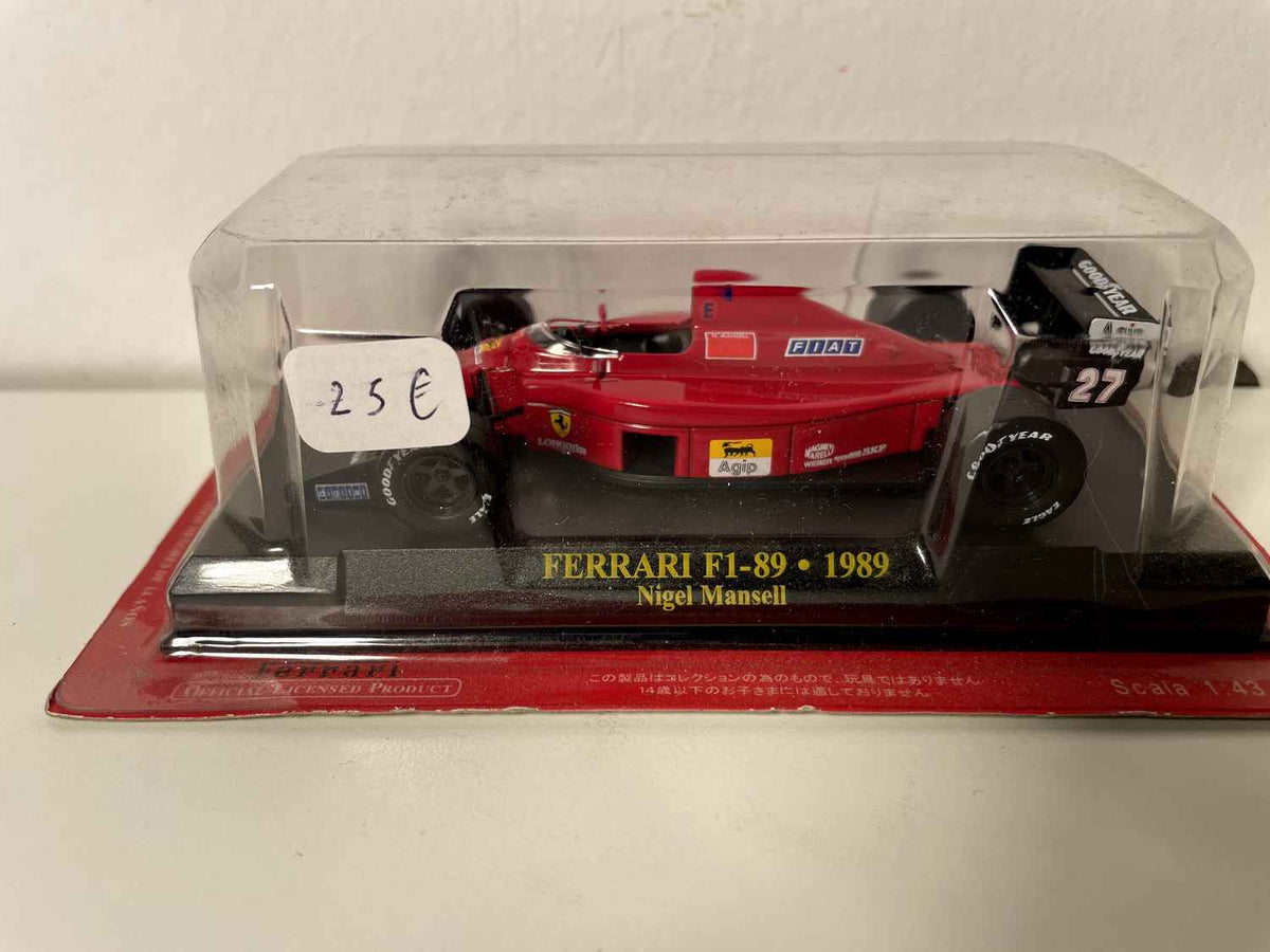 Ferrari F1-89 rout Nummer 27 aus 19879 - Formel 1 - Nigel Mansell