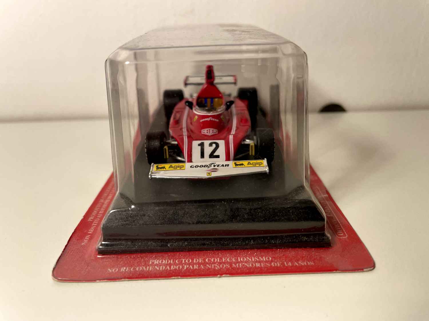Ferrari 312B3-74 rouge numéro 12 de 1974 - Formule 1 - Niki Lauda (blister)