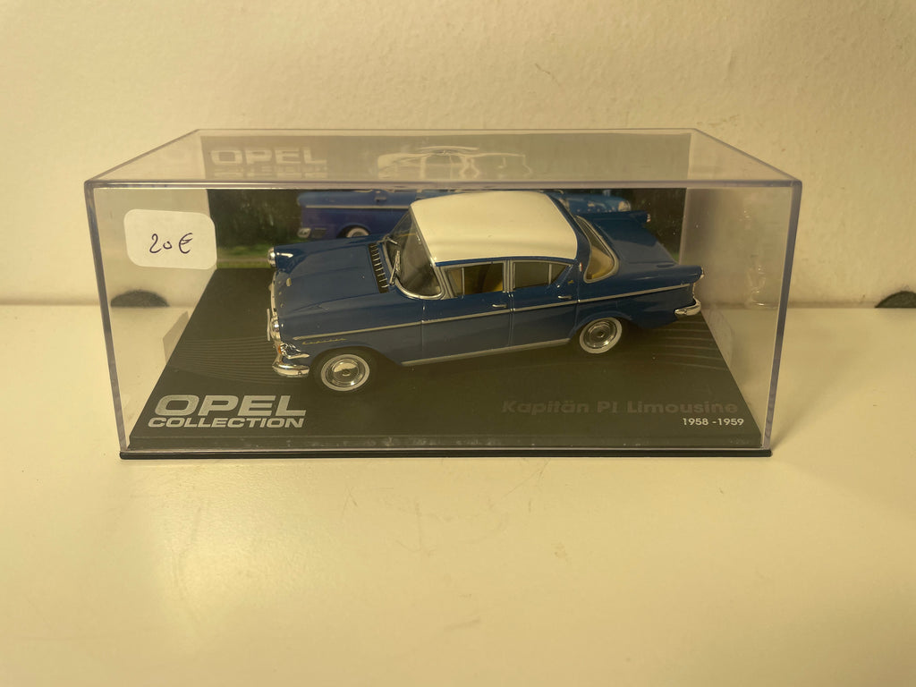 Opel Kapitän PI Limousine bleue et toit blanc - 1958-1959