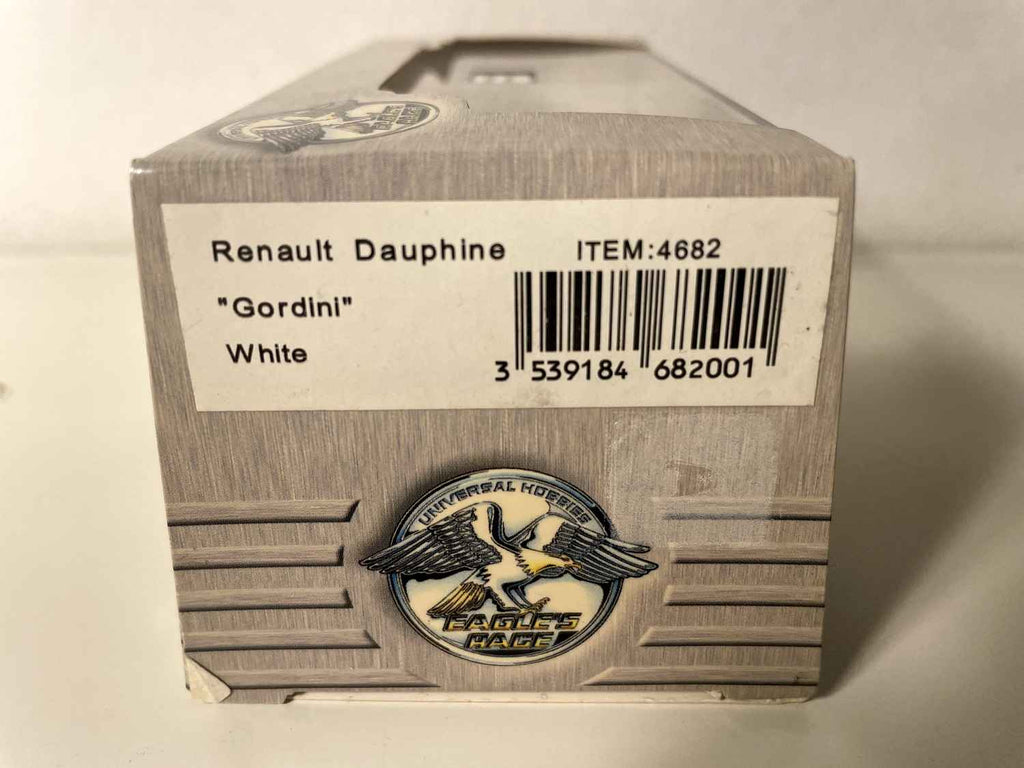 Renault Dauphine Gordini biała z niebieskimi paskami (LEGEND SERIES)