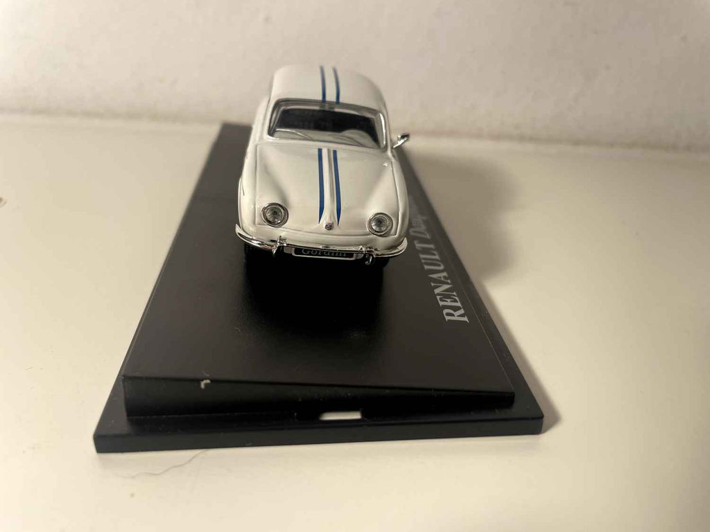 Renault Dauphine Gordini biała z niebieskimi paskami (LEGEND SERIES)