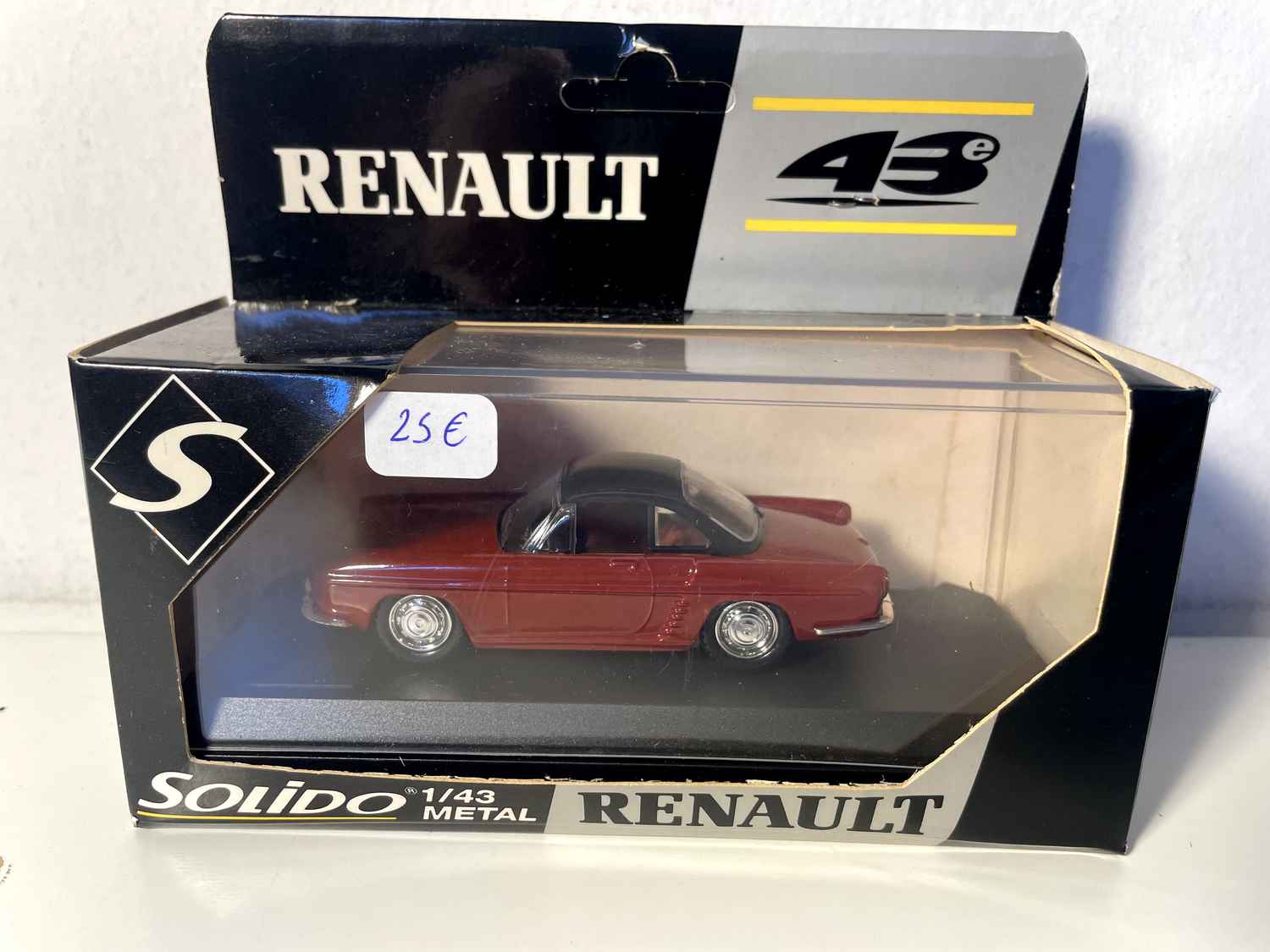 Renault Floride brązowy (Solido) - czarne i szare pudełko