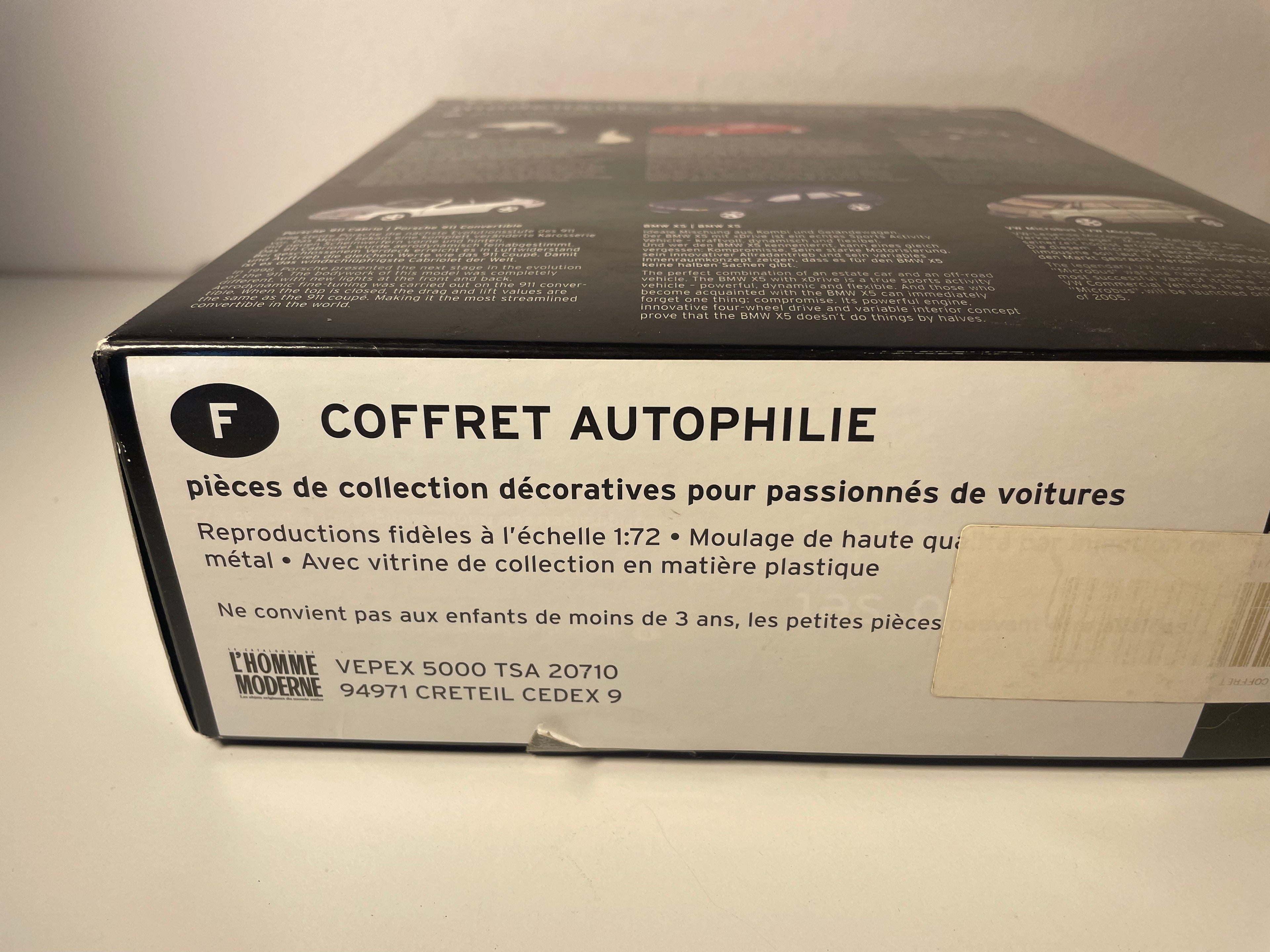 Coffret de 6 voitures (échelle: 1/72ème)
