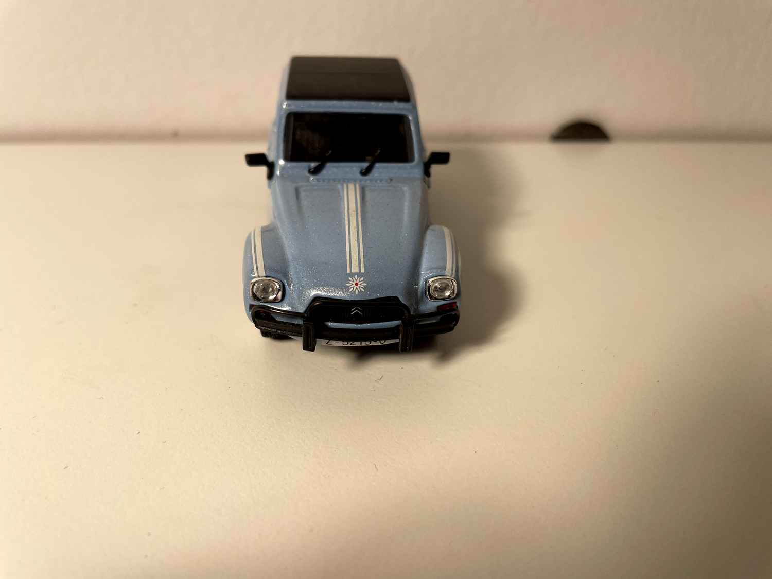 Citroën Dyane Edelweiss blo a schwaarz Dächer - Norev (e Kéier)