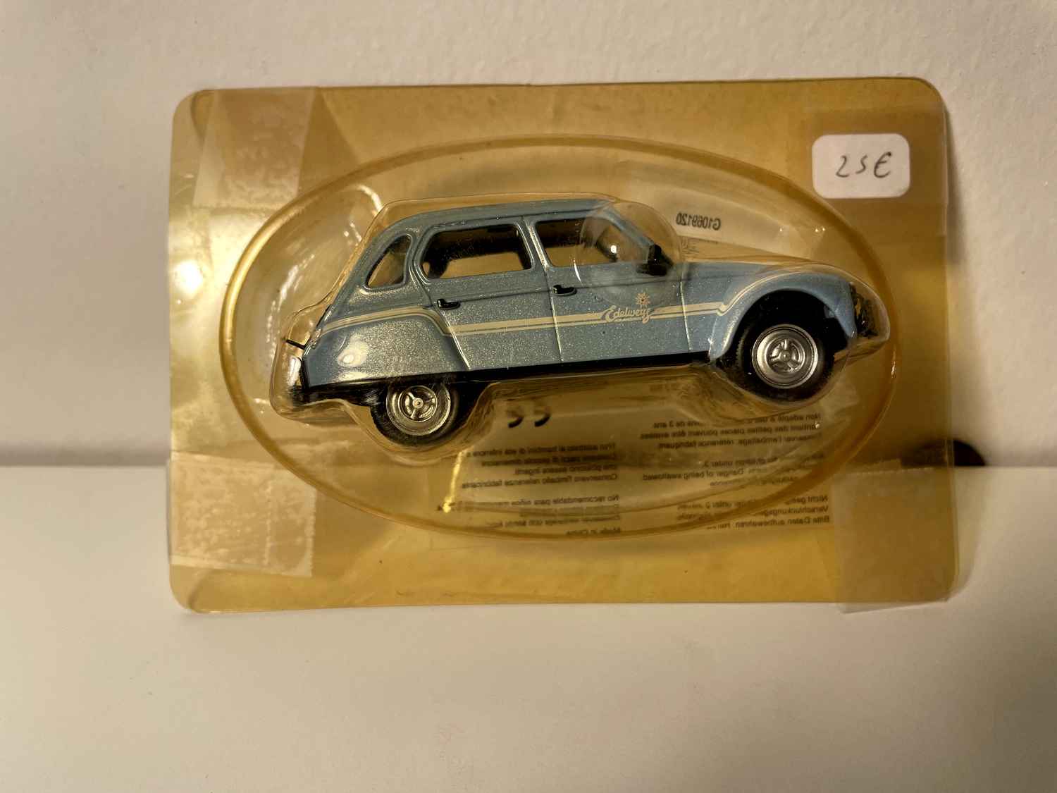 Citroën Dyane Edelweiss blo a schwaarz Dächer - Norev (e Kéier)